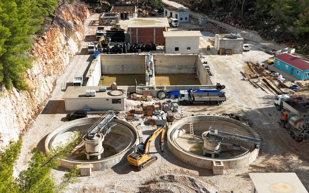 WWTP Himarë, sewerage system, pumping stations, wastewater treatment plant, marine outfalls for Himarë and Orikum